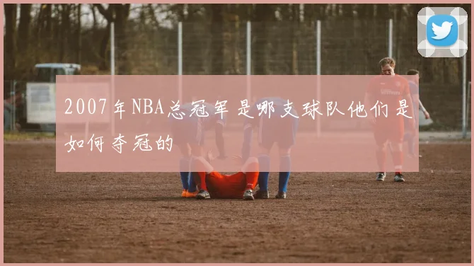 2007年NBA总冠军是哪支球队他们是如何夺冠的
